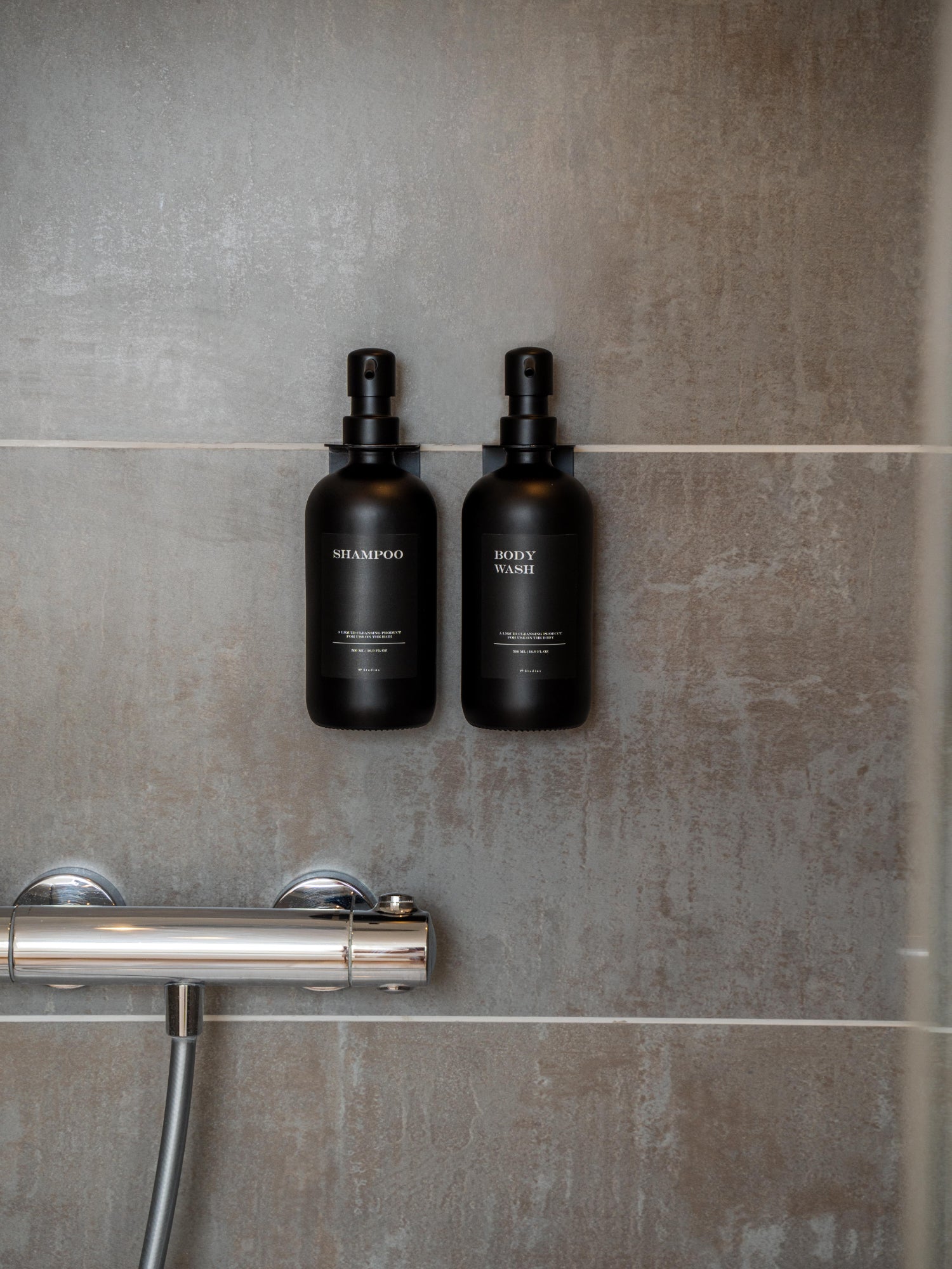 Duo Set "Seifenspender" - Schwarz - Glas (All Black Edition)