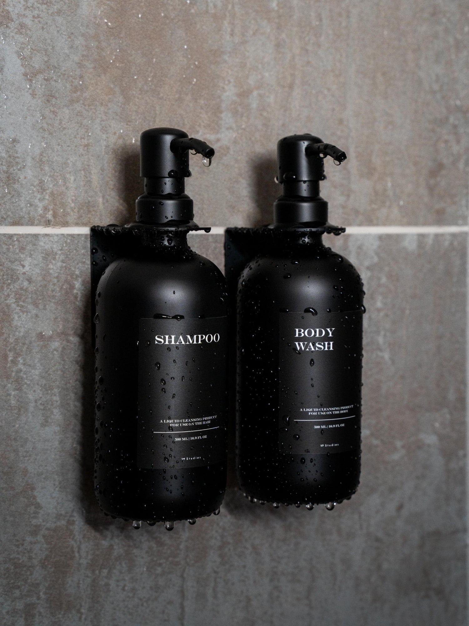 Duo Set "Seifenspender" - Schwarz - Glas (All Black Edition)