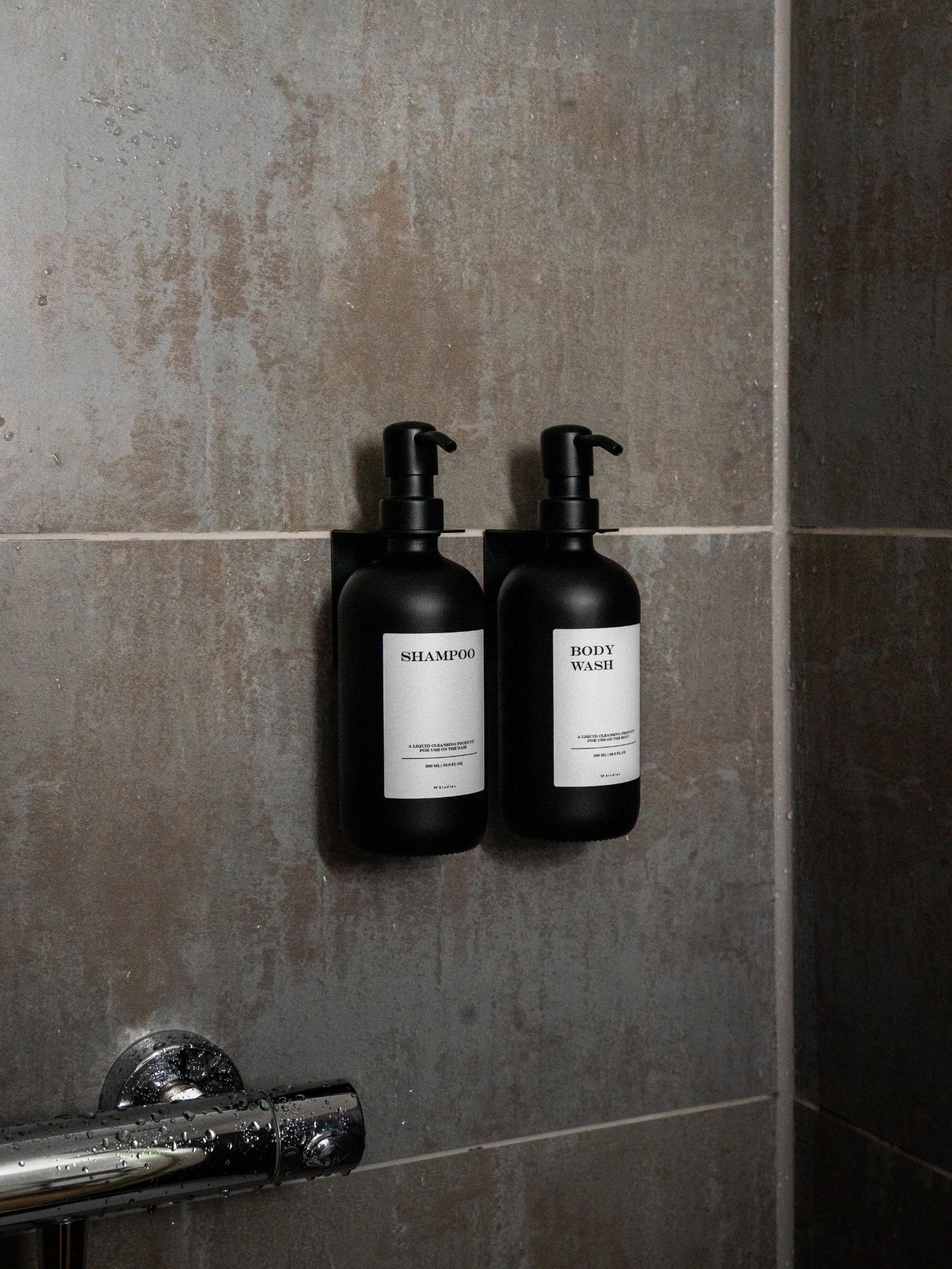 Duo Set "Seifenspender" - Schwarz - Glas