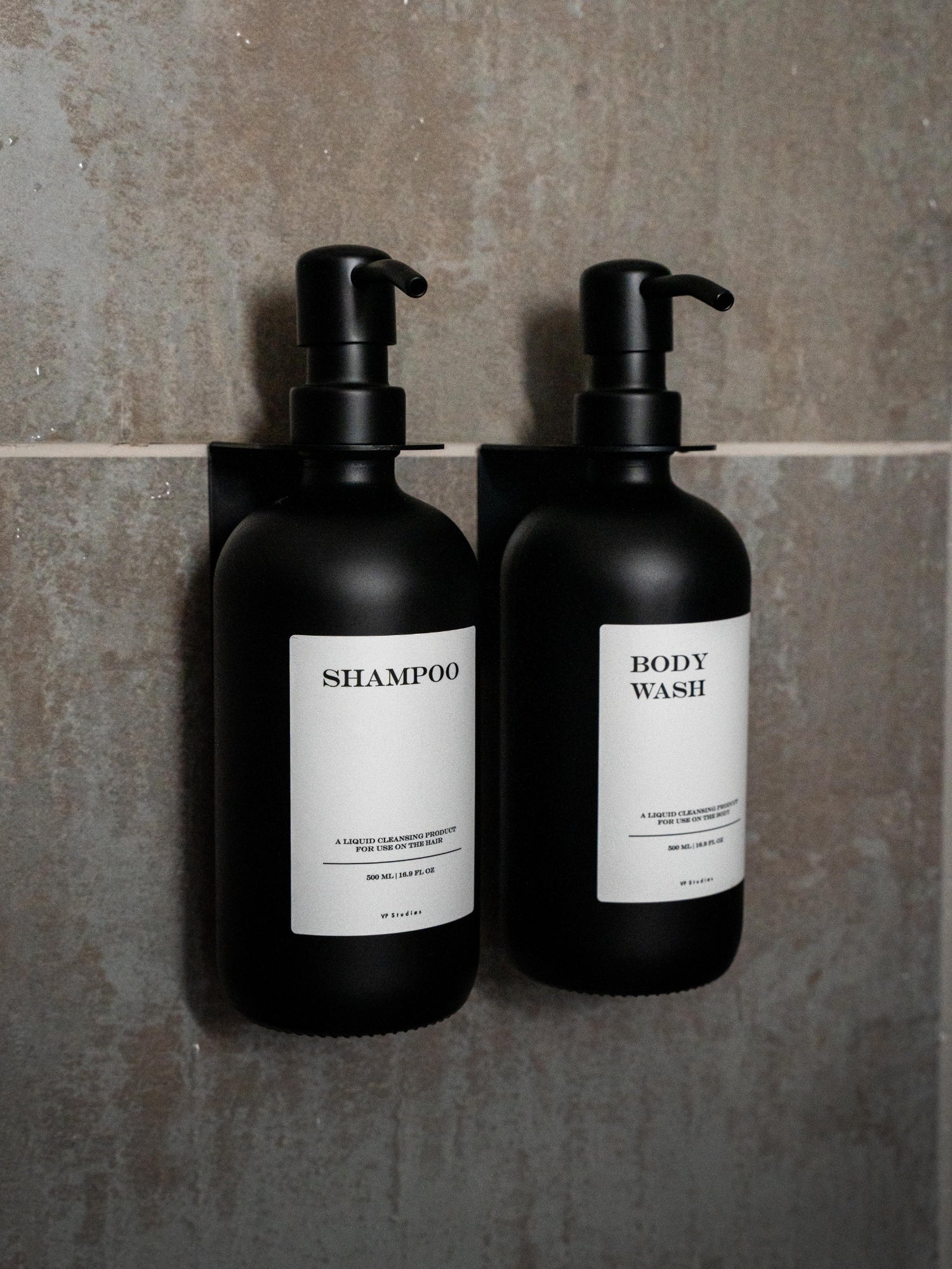 Duo Set "Seifenspender" - Schwarz - Glas