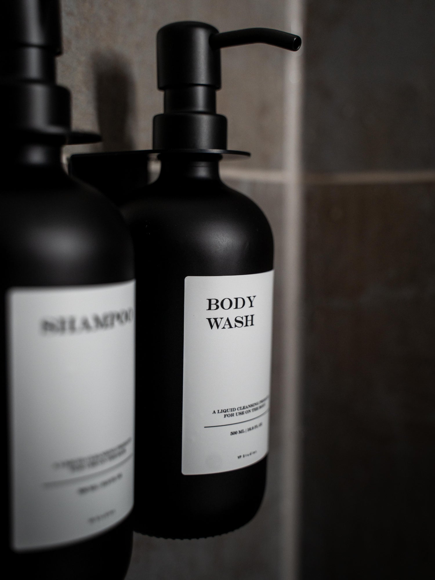 Duo Set "Seifenspender" - Schwarz - Glas