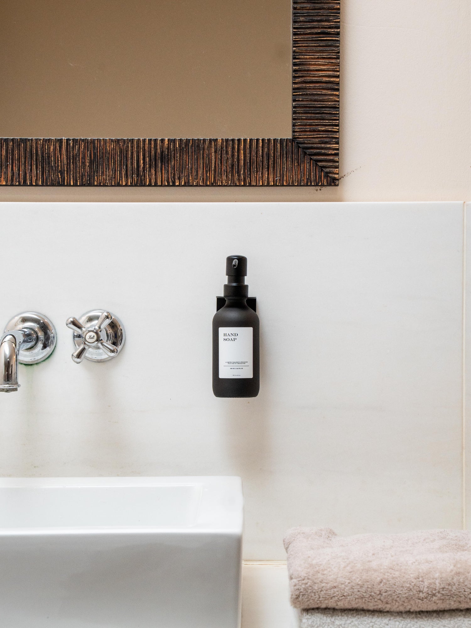 Single Set "Seifenspender" - Schwarz - Glas