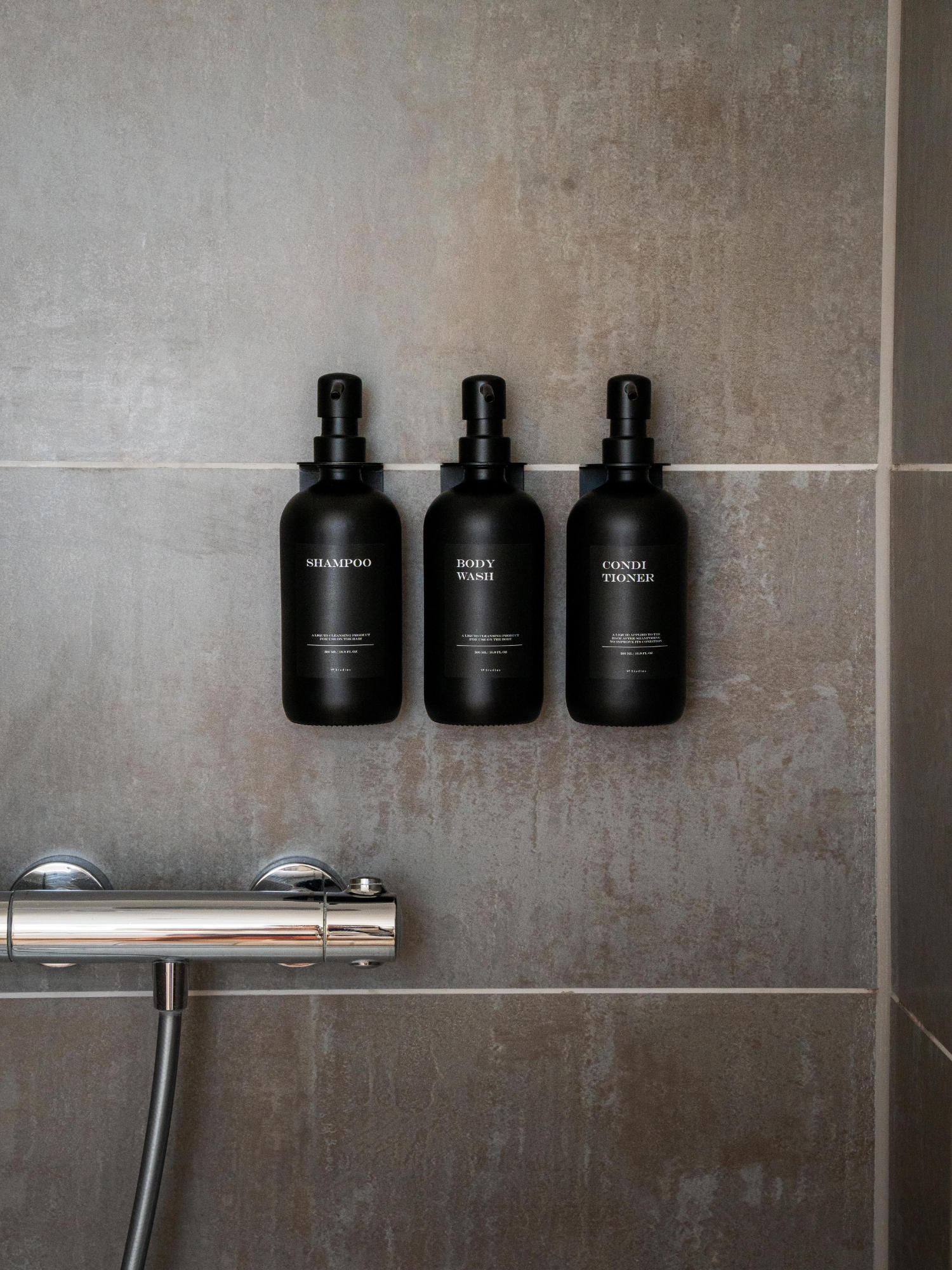 Triple Set "Seifenspender" - Schwarz - Glas (All Black Edition)