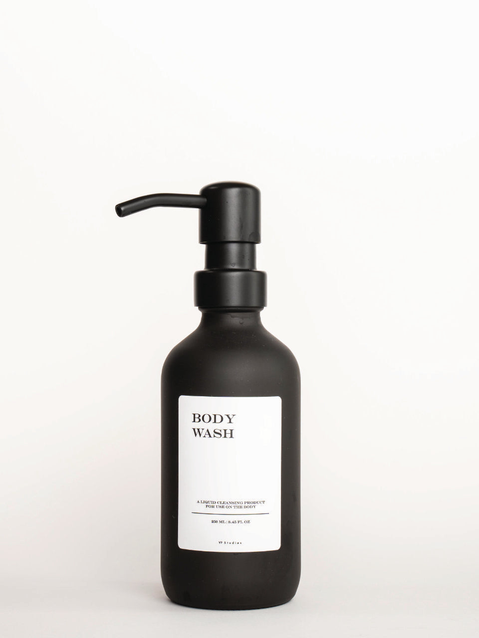 250ml Seifenspender - Schwarz - Glas