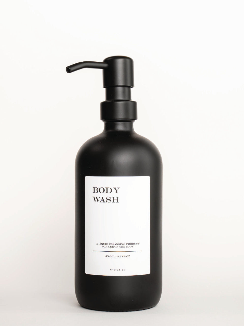 500ml Seifenspender - Schwarz - Glas