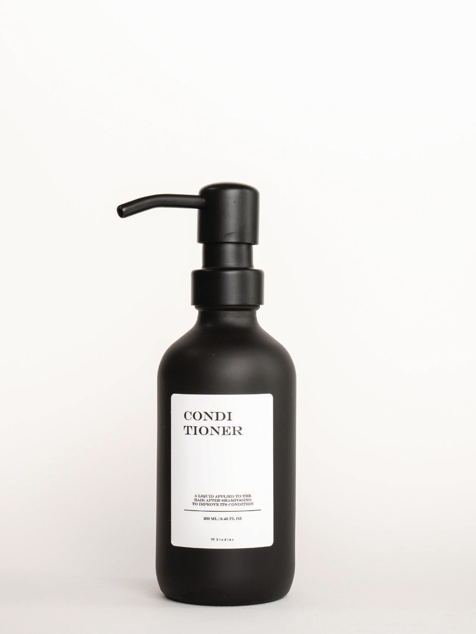 250ml Seifenspender - Schwarz - Glas