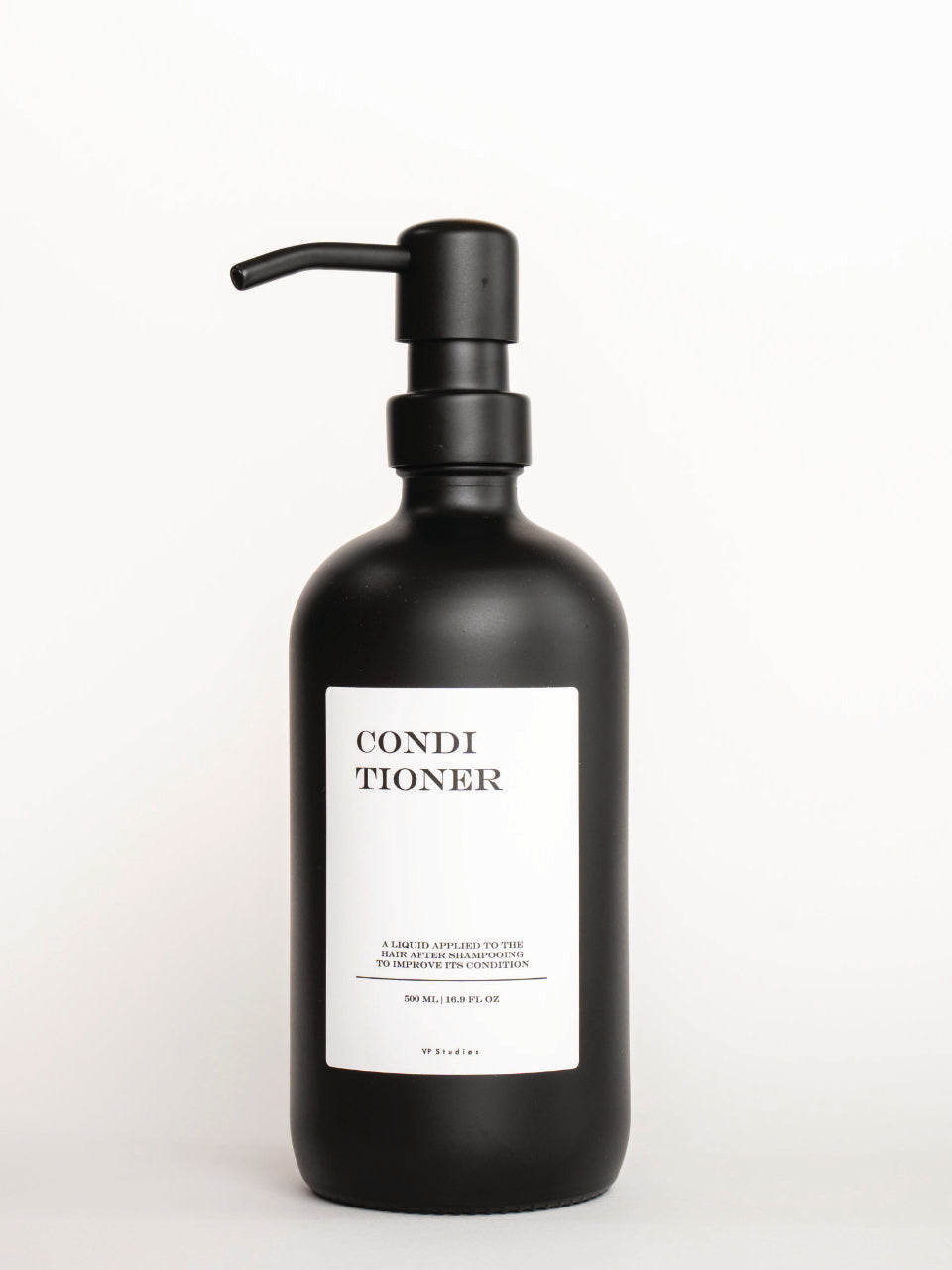 500ml Seifenspender - Schwarz - Glas