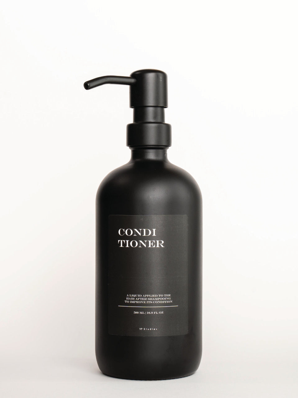 500ml Seifenspender - Schwarz - Glas (All Black Edition)
