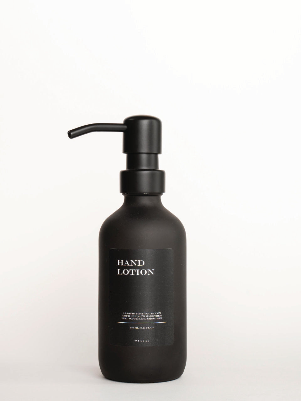 250ml Seifenspender - Schwarz - Glas (All Black Edition)