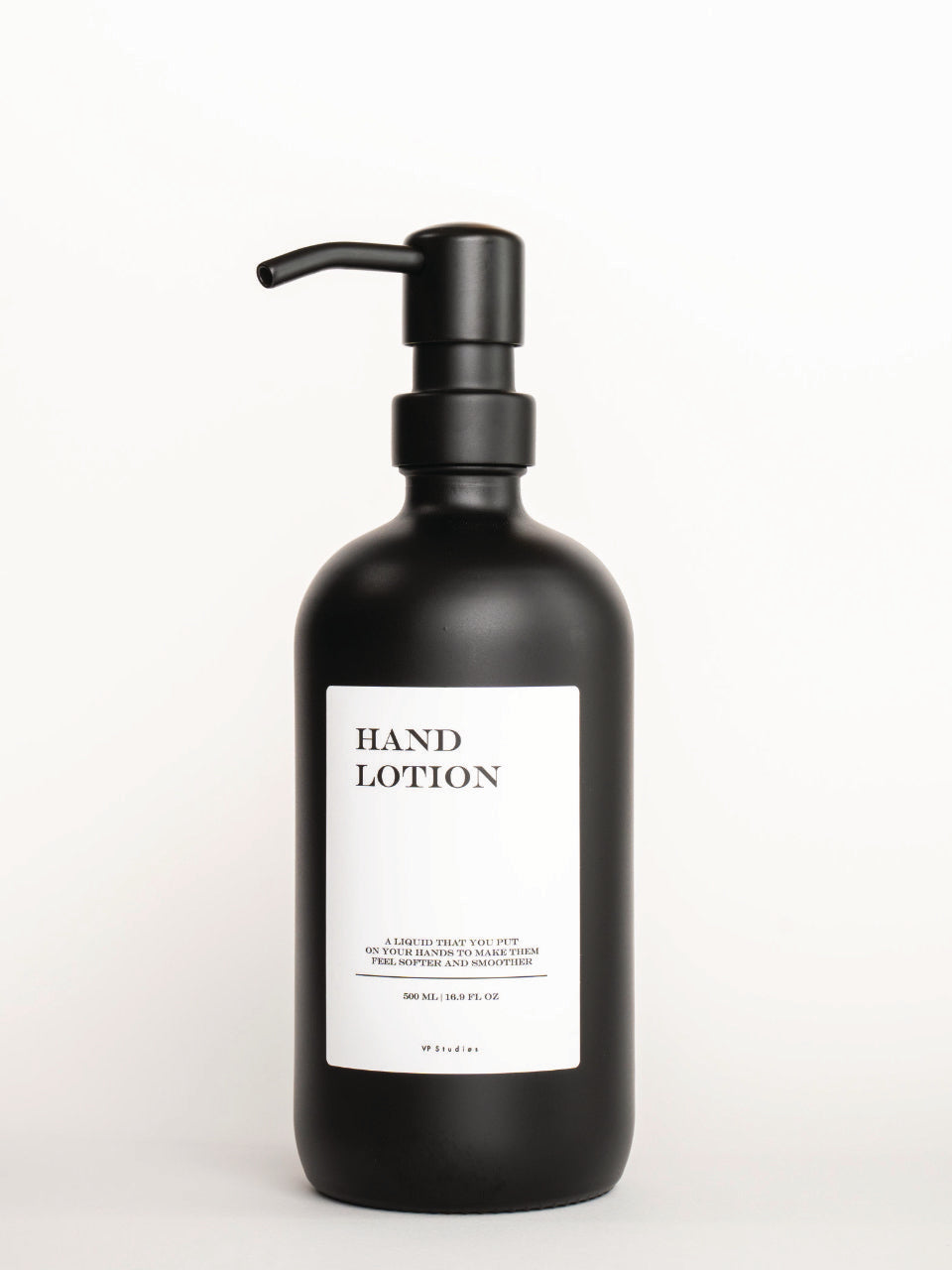 500ml Seifenspender - Schwarz - Glas