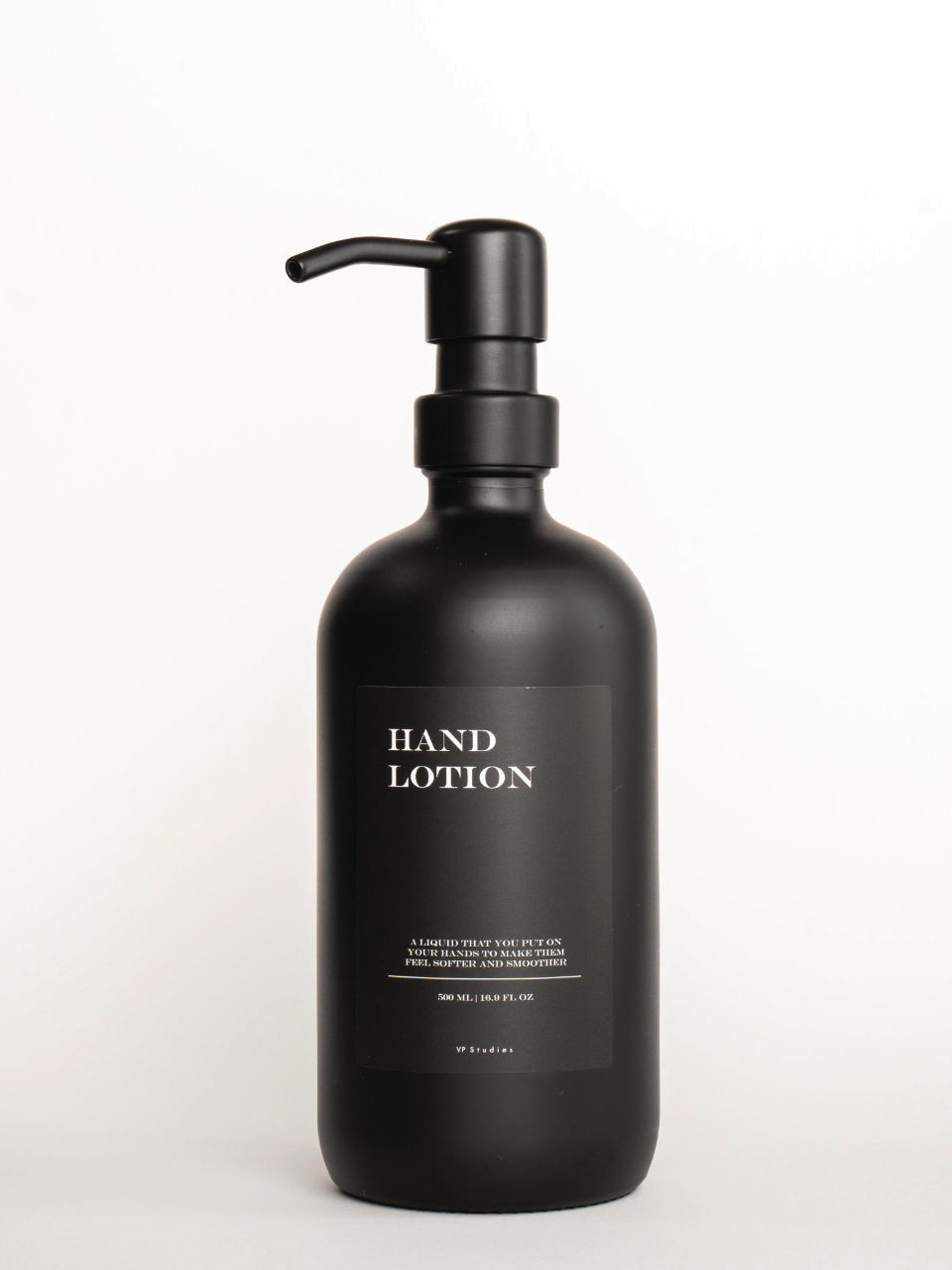 500ml Seifenspender - Schwarz - Glas (All Black Edition)