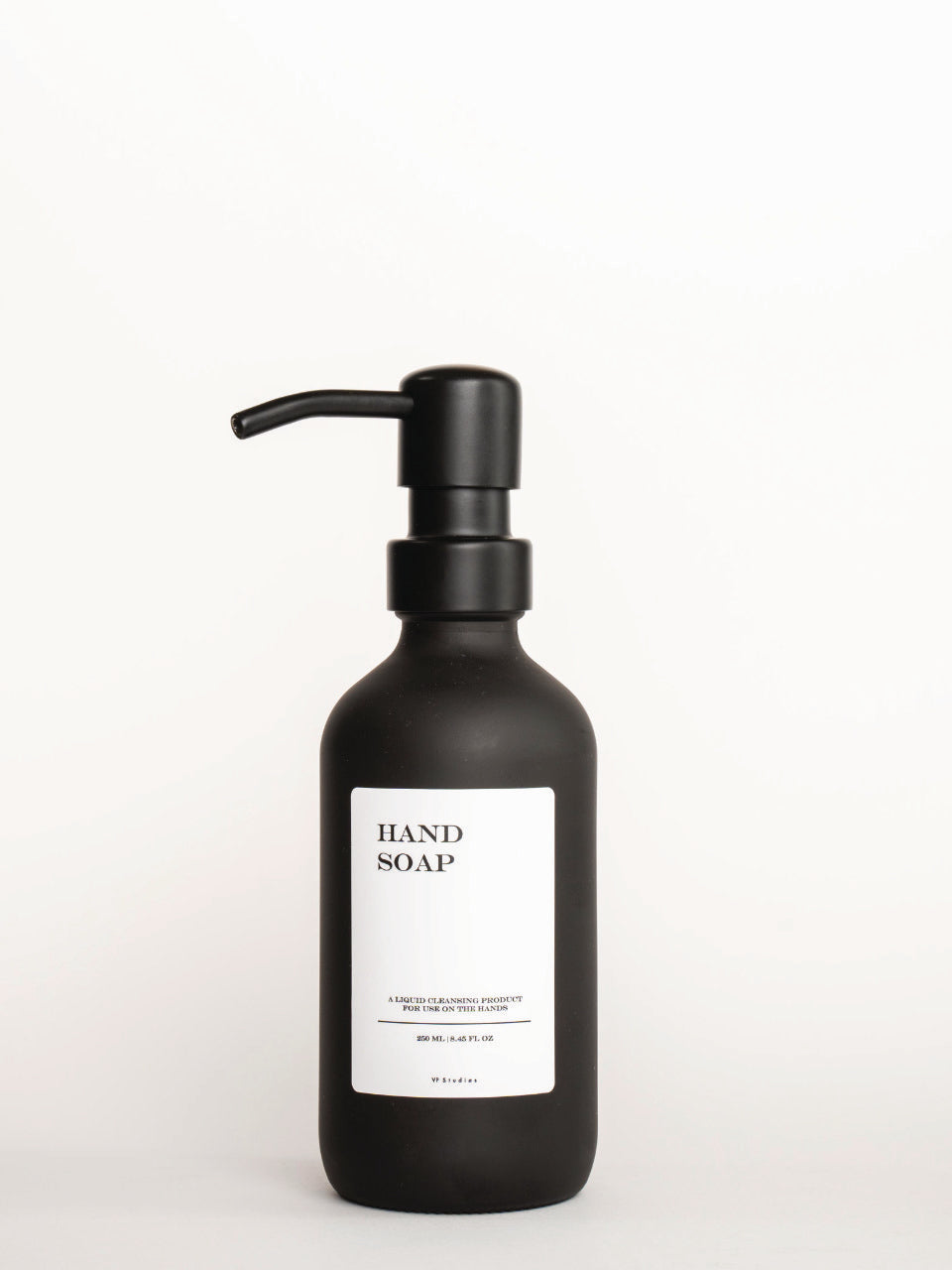 250ml Seifenspender - Schwarz - Glas