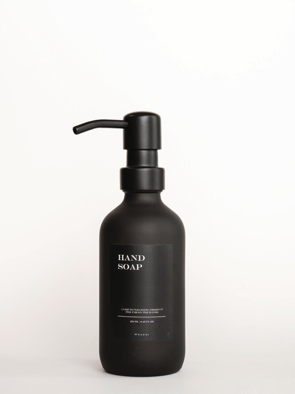 250ml Seifenspender - Schwarz - Glas (All Black Edition)