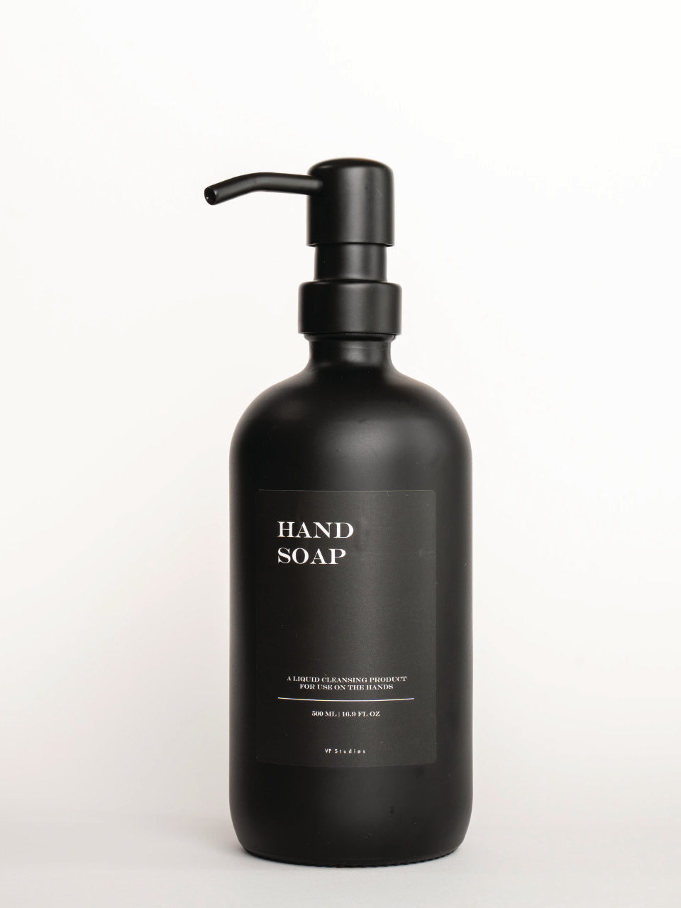 500ml Seifenspender - Schwarz - Glas (All Black Edition)