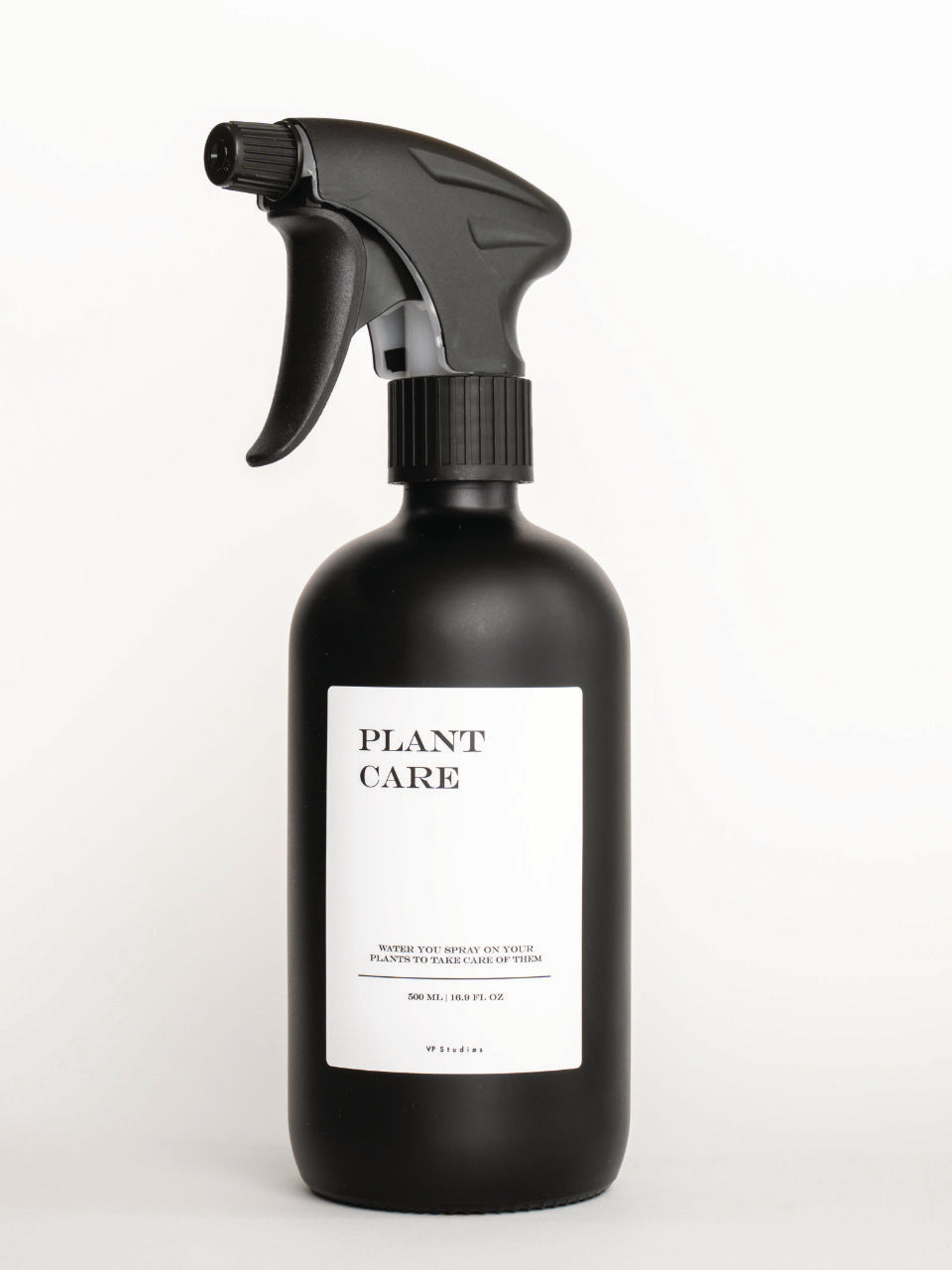 500ml Sprühflasche - Schwarz - Glas