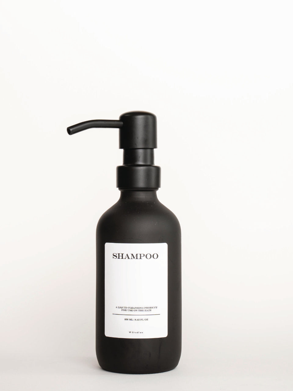 250ml Seifenspender - Schwarz - Glas