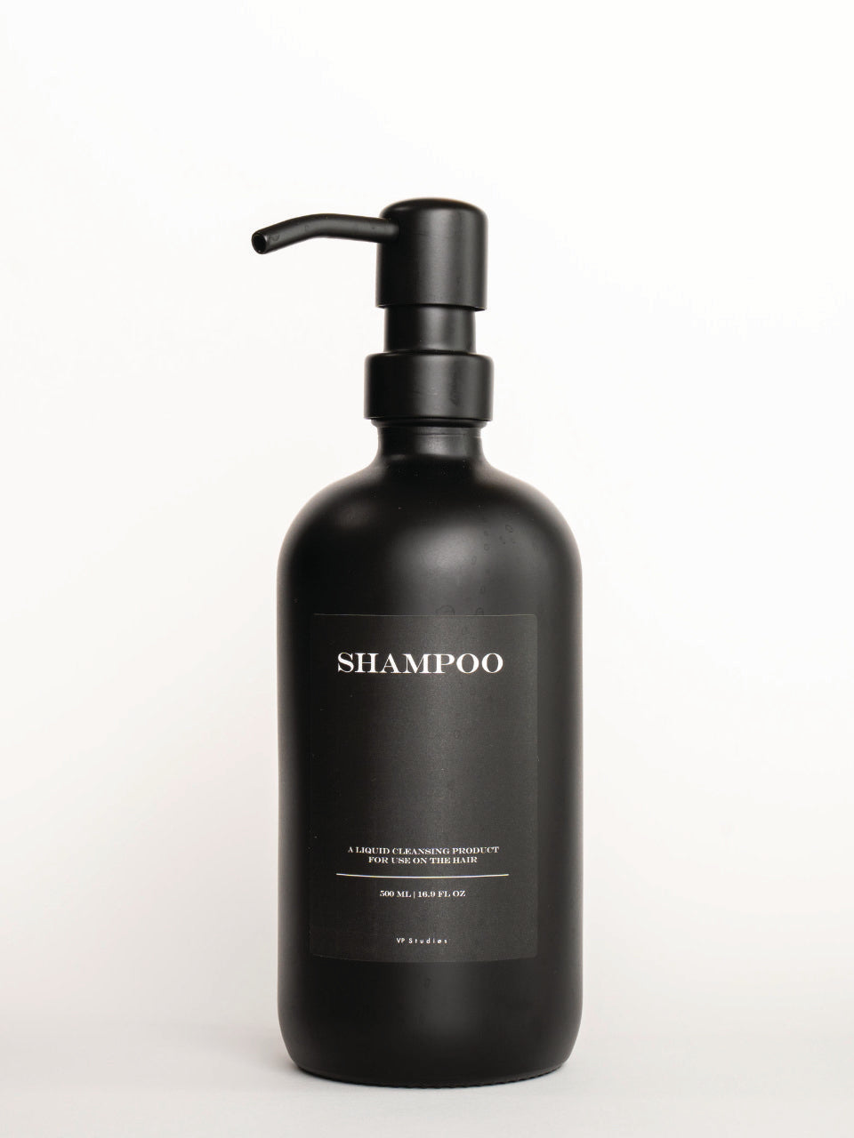 500ml Seifenspender - Schwarz - Glas (All Black Edition)